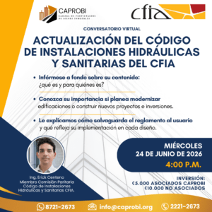 Conversatorio "Actualización del Código de Instalaciones Hidráulicas y Sanitarias del CFIA"